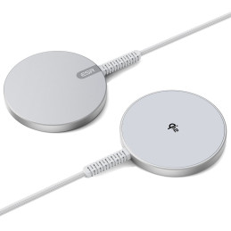ESR Halolock Qi2 Mini belaidis įkroviklis 15W su MagSafe – sidabrinis