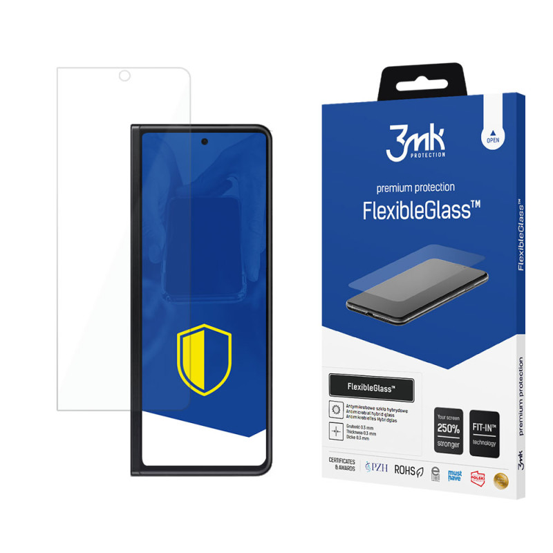 3mk FlexibleGlass grūdintas stiklas, skirtas Samsung Galaxy Z Fold 3 5G (priekyje)