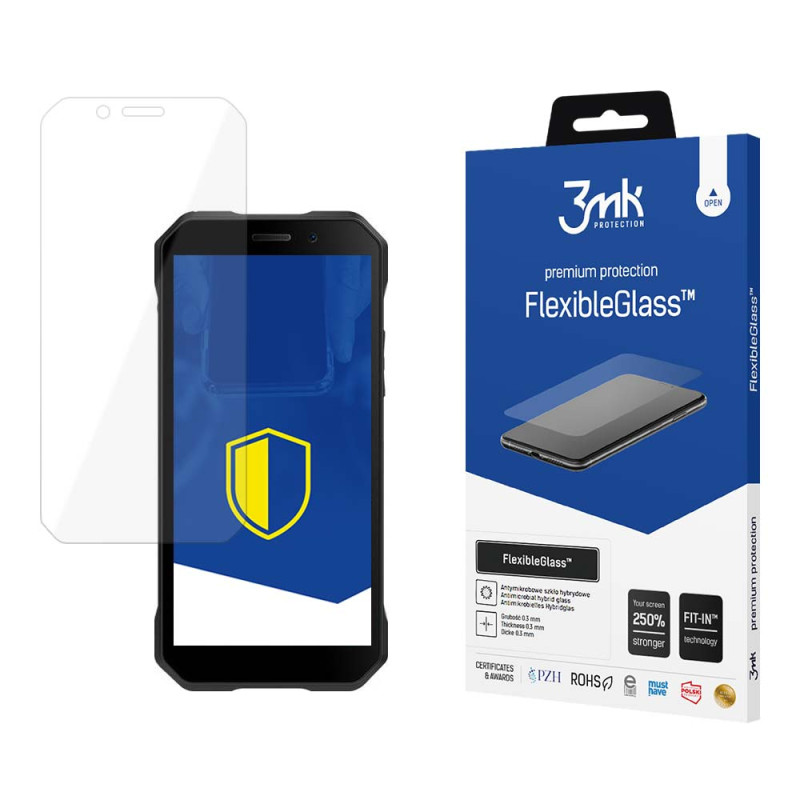 3mk FlexibleGlass™ hibridinis stiklas ant Doogee S61
