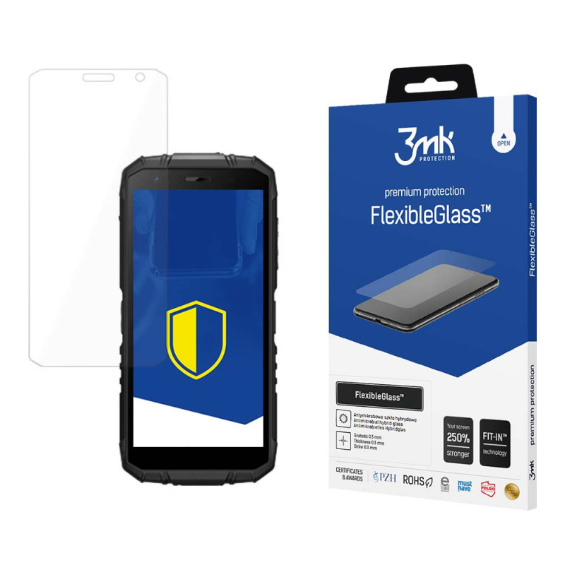 3mk FlexibleGlass™ hibridinis stiklas ant Doogee S41 Pro