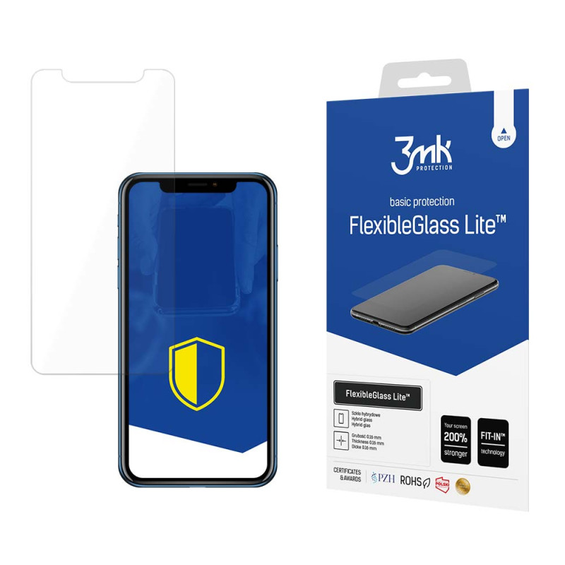 3mk FlexibleGlass Lite™ hibridinis stiklas, skirtas iPhone Xr