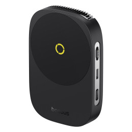 Baseus MagPro II išmaniojo telefono aušinimo ventiliatorius su 15W indukciniu įkrovimu ir stovu - juodas