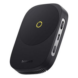 Baseus MagPro II išmaniojo telefono aušinimo ventiliatorius su 15W indukciniu įkrovimu ir stovu - juodas