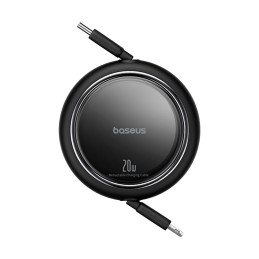 Baseus Free2Pull ištraukiamas USB-C / Lightning laidas 20W 1m - juodas