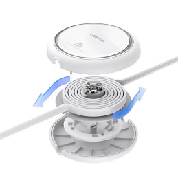Baseus Free2Pull ištraukiamas USB-C / Lightning kabelis 20W 1m - baltas
