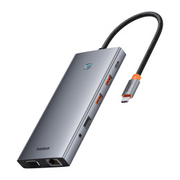 HUB Baseus PortalJoy Series 13in1 USB-C – 2x HDMI / DP / VGA / USB-A 3.1 / USB-C 3.1 / USB-A 2.0 / PD / RJ45 / SD / TF /...