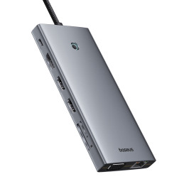 HUB Baseus PortalJoy Series 13in1 USB-C – 2x HDMI / DP / VGA / USB-A 3.1 / USB-C 3.1 / USB-A 2.0 / PD / RJ45 / SD / TF /...
