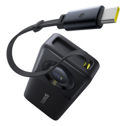 Baseus Free2Pull 10000mAh 30W maitinimo blokas su USB-C prievadu ir ištraukiamu USB-C laidu – juodas