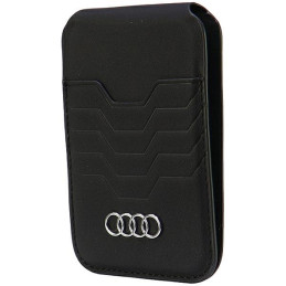 Audi Odinė piniginės kortelė MagSafe magnetinė su stovu - juoda