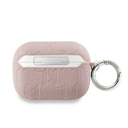 Karl Lagerfeld Monogram Choupette Head dėklas, skirtas AirPods Pro 2 – rožinis
