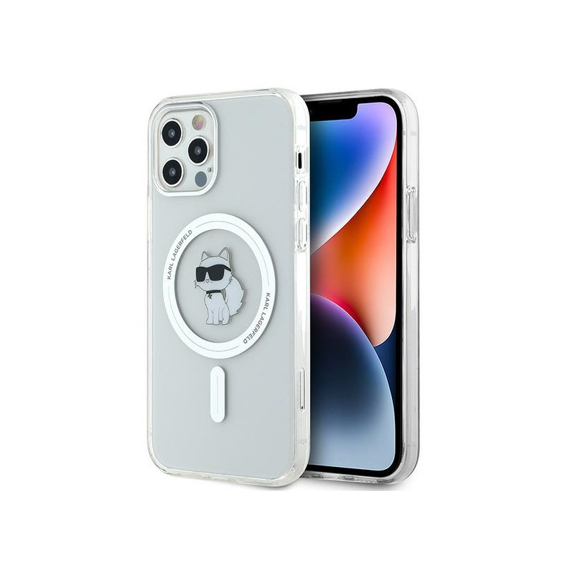 Karl Lagerfeld IML Choupette MagSafe dėklas iPhone 12 / 12 Pro - skaidrus