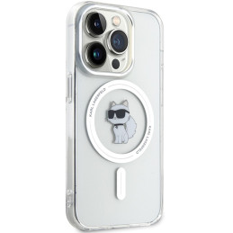 Karl Lagerfeld IML Choupette MagSafe dėklas iPhone 13 Pro Max - skaidrus