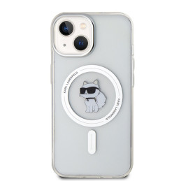 Karl Lagerfeld IML Choupette MagSafe dėklas, skirtas iPhone 14 / 15 / 13 - skaidrus
