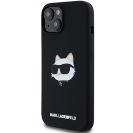 Karl Lagerfeld Silicone Choupette Head MagSafe dėklas, skirtas iPhone 15/ 14/ 13 – juodas