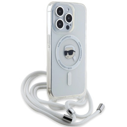 Karl Lagerfeld Crossbody IML Karl Head MagSafe dėklas iPhone 15 Pro Max - skaidrus