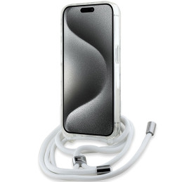 Karl Lagerfeld Crossbody IML Karl Head MagSafe dėklas iPhone 15 Pro Max - skaidrus