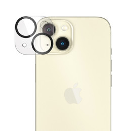 PanzerGlass Bundle 3in1 rinkinys permatomas dėklas + folija + fotoaparato dangtelis, skirtas iPhone 15 Plus