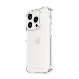 PanzerGlass Bundle 3in1 rinkinys permatomas dėklas + folija + fotoaparato dangtelis, skirtas iPhone 15 Pro