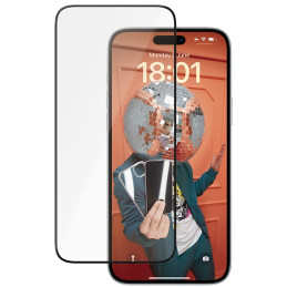 PanzerGlass Ceramic Protection keraminis stiklas skirtas iPhone 15 Plus su padėties nustatymo reguliatoriumi