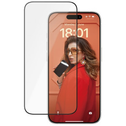 PanzerGlass Ceramic Protection keraminis stiklas skirtas iPhone 15 Pro su padėties nustatymo reguliatoriumi