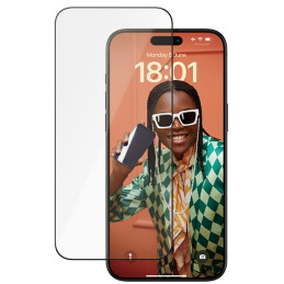 PanzerGlass Ceramic Protection keraminis stiklas skirtas iPhone 15 Pro Max su padėties nustatymo reguliatoriumi