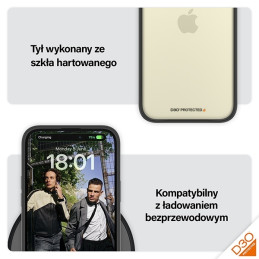 PanzerGlass ClearCase dėklas, skirtas iPhone 15 Plus / 14 Plus su karinio lygio sertifikatu – skaidrus ir juodas