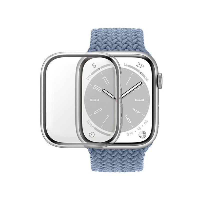 PanzerGlass Full Body dėklas Apple Watch 7/ 8/ 9 41mm - skaidrus