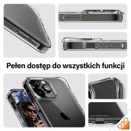 „PanzerGlass“ kietas dėklas su D3O ir karinio lygio sertifikatu, skirtas „iPhone 15 Pro Max“ – skaidrus