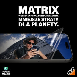 PanzerGlass Matrix Ultra-Wide-Fit hibridinis stiklas skirtas iPhone 15 Pro Max su padėties nustatymo reguliatoriumi