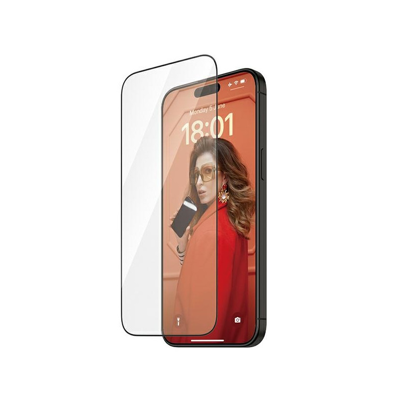 PanzerGlass Re:fresh Glass skirtas iPhone 15 Pro su padėties nustatymo reguliatoriumi