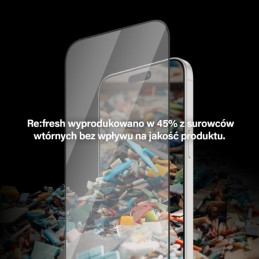 PanzerGlass Re:fresh Glass skirtas iPhone 15 Pro su padėties nustatymo reguliatoriumi