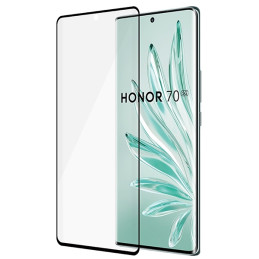 SAFE by PanzerGlass Ultra-Wide Fit grūdintas stiklas ant Honor 70 - su juodu rėmeliu
