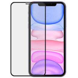 SAFE by PanzerGlass grūdintas stiklas nuo krašto iki krašto, skirtas iPhone 11 / Xr - su juodu rėmeliu