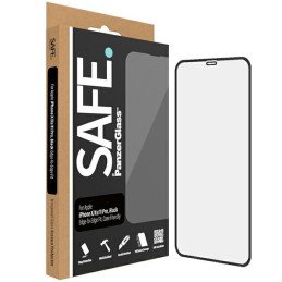 SAFE by PanzerGlass grūdintas stiklas nuo krašto iki krašto, skirtas iPhone 11 Pro / Xs / X - su juodu rėmeliu