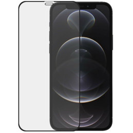 SAFE by PanzerGlass grūdintas stiklas nuo krašto iki krašto, skirtas iPhone 12 / 12 Pro – su juodu rėmeliu