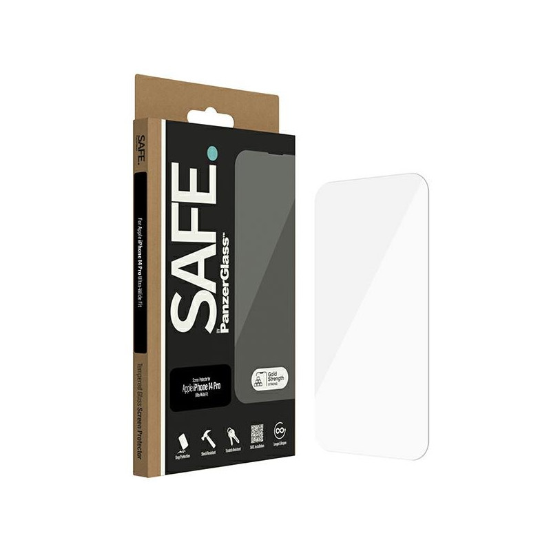 SAFE by PanzerGlass Ultra-Wide Fit grūdintas stiklas, skirtas iPhone 14 Pro