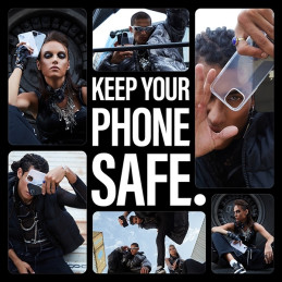 SAFE by PanzerGlass perdirbtas TPU dėklas, skirtas iPhone 15/ 14/ 13 – skaidrus