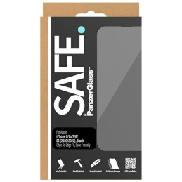 SAFE by PanzerGlass grūdintas stiklas nuo krašto iki krašto, skirtas iPhone SE 2020 / SE 2022 / 8 / 7 / 6 / 6s - su juod...
