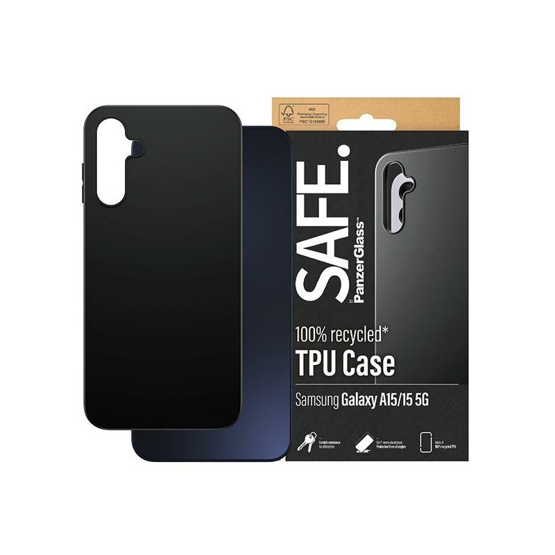 SAFE by PanzerGlass dėklas, skirtas Samsung Galaxy A15 / A15 5G - juodas