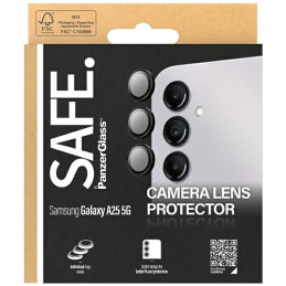 SAFE by PanzerGlass fotoaparato dangtelis, skirtas Samsung Galaxy A25 5G - su juodu rėmeliu
