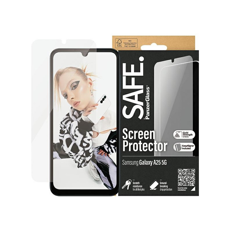 SAFE by PanzerGlass Ultra-Wide Fit grūdintas stiklas, skirtas Samsung Galaxy A25 5G