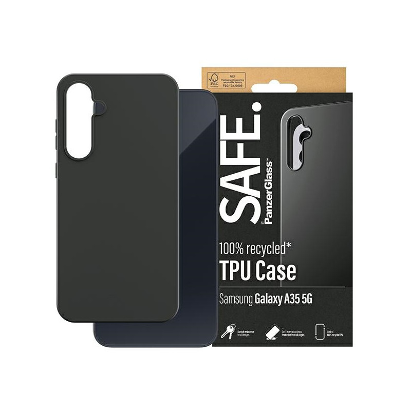 SAFE by PanzerGlass dėklas, skirtas Samsung Galaxy A35 5G - juodas