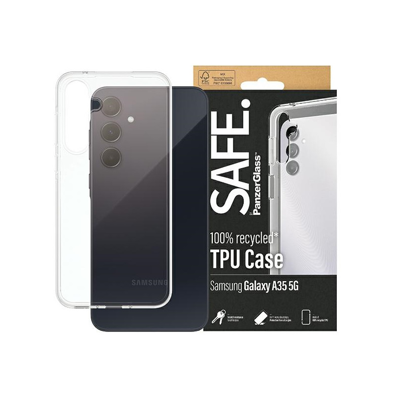 SAFE by PanzerGlass dėklas, skirtas Samsung Galaxy A35 5G - skaidrus