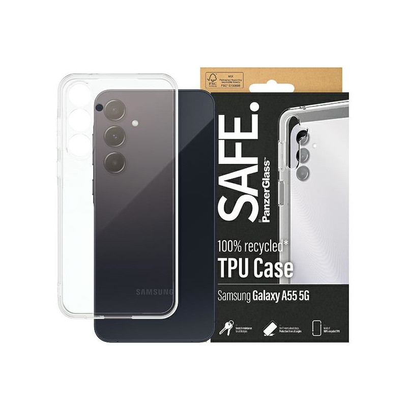 SAFE by PanzerGlass dėklas, skirtas Samsung Galaxy A55 5G - skaidrus