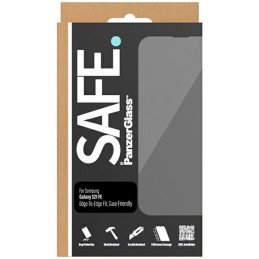 SAFE by PanzerGlass nuo krašto iki krašto grūdintas stiklas, skirtas Samsung Galaxy S21 FE – su juodu rėmeliu