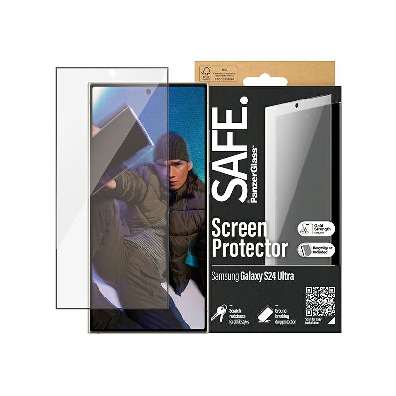 SAFE by PanzerGlass Ultra-Wide Fit grūdintas stiklas, skirtas Samsung Galaxy S24 Ultra