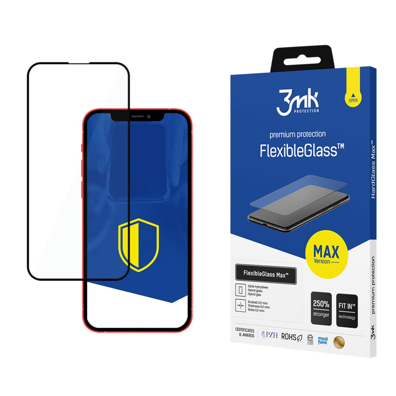 3mk FlexibleGlass Max™ hibridinis stiklas, skirtas iPhone 13 / 13 Pro