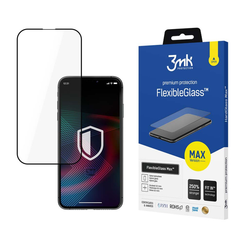 3mk FlexibleGlass Max™ hibridinis stiklas, skirtas iPhone 14