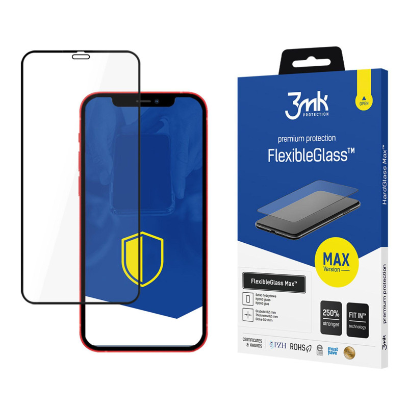 3mk FlexibleGlass Max™ hibridinis stiklas, skirtas iPhone 12 mini