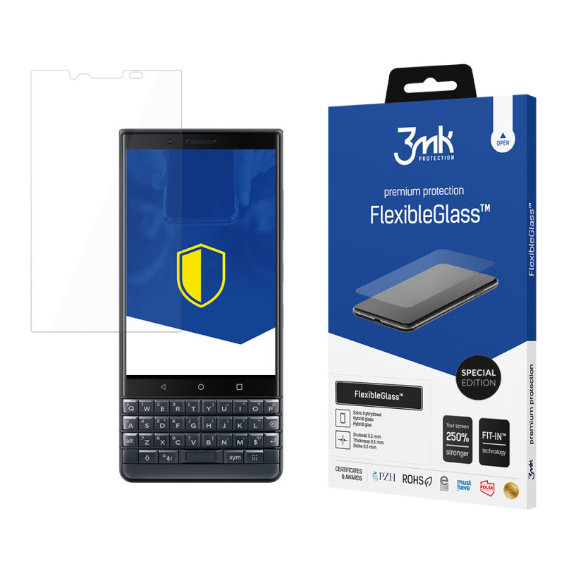 3mk FlexibleGlass™ Special Edition hibridinis stiklas, skirtas Blackberry KEY2